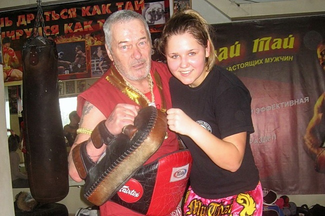 Алена Кущ на Международных соревнованиях по тайскому боксу в Таиланде