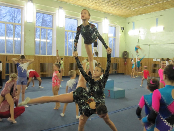 Сочиские спортсмены на открытом кубке Рыбинска по спортивной акробатике