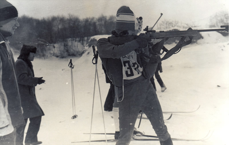 Успех Сочиских биатлонистов на областных соревнованиях. архивное фото 14 января 1979 г.